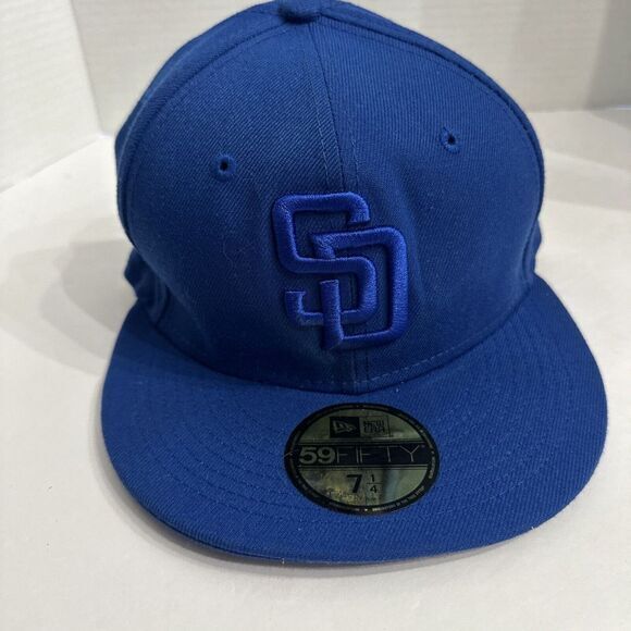 New Era Other - San Diego Padres Hat Cap Fitted 7 1/4 Mens Royal Blue Sports 59Fifty MLB New Era